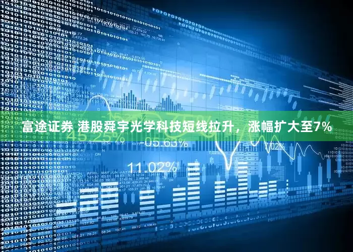 富途证券 港股舜宇光学科技短线拉升，涨幅扩大至7%