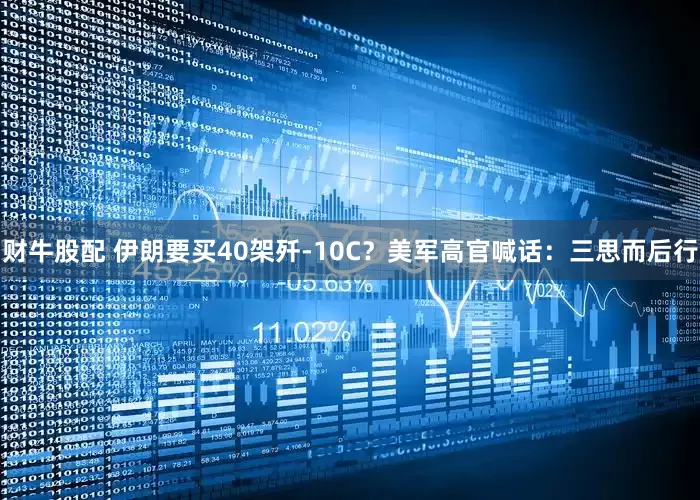 财牛股配 伊朗要买40架歼-10C？美军高官喊话：三思而后行