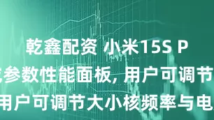 乾鑫配资 小米15S Pro开放玄戒参数性能面板, 用户可调节大小核频率与电压