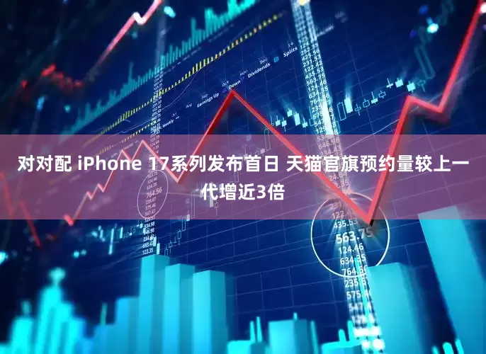 对对配 iPhone 17系列发布首日 天猫官旗预约量较上一代增近3倍