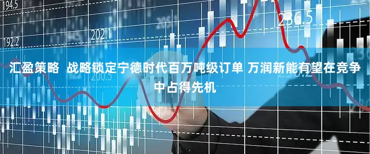 汇盈策略  战略锁定宁德时代百万吨级订单 万润新能有望在竞争中占得先机